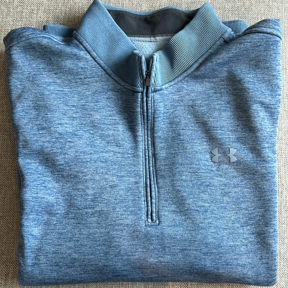 Under Armour Men’s 1/4 Zip Pullover Large  Light Blue - Picture 1 of 4